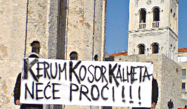 Zadarski aktivisti: “Kerum, Kosor, Kalmeta neće proći”, foto: h-alter
