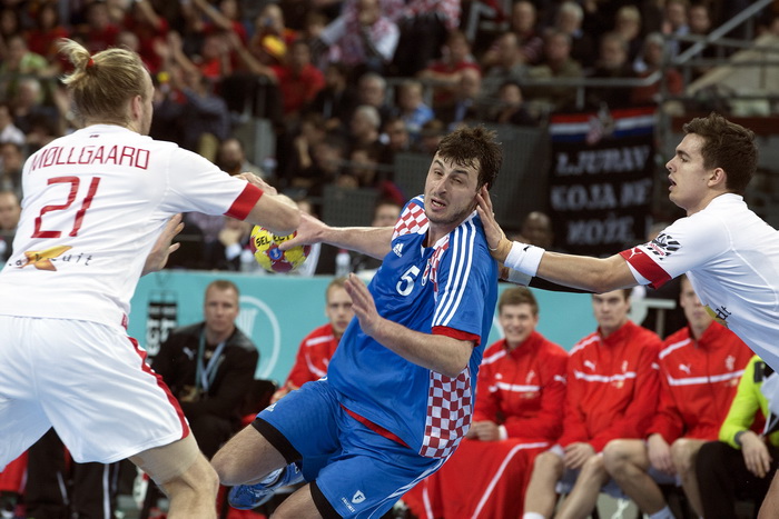Barcelona 250113.
Gradska dvorana Palau Sant Jordi.
Svjetsko prvenstvo u rukometu za muskarce Spanjolska 2013.
Utakmica polufinala izmedju Hrvatske i Danske.
Na fotografiji: Domagoj Duvnjak.
Foto: Ante Cizmic / CROPIX Barcelona 250113.
Gradska dvorana Palau Sant Jordi.
Svjetsko prvenstvo u rukometu za muskarce Spanjolska 2013.
Utakmica polufinala izmedju Hrvatske i Danske.
Na fotografiji: Domagoj Duvnjak.
Foto: Ante Cizmic / CROPIX