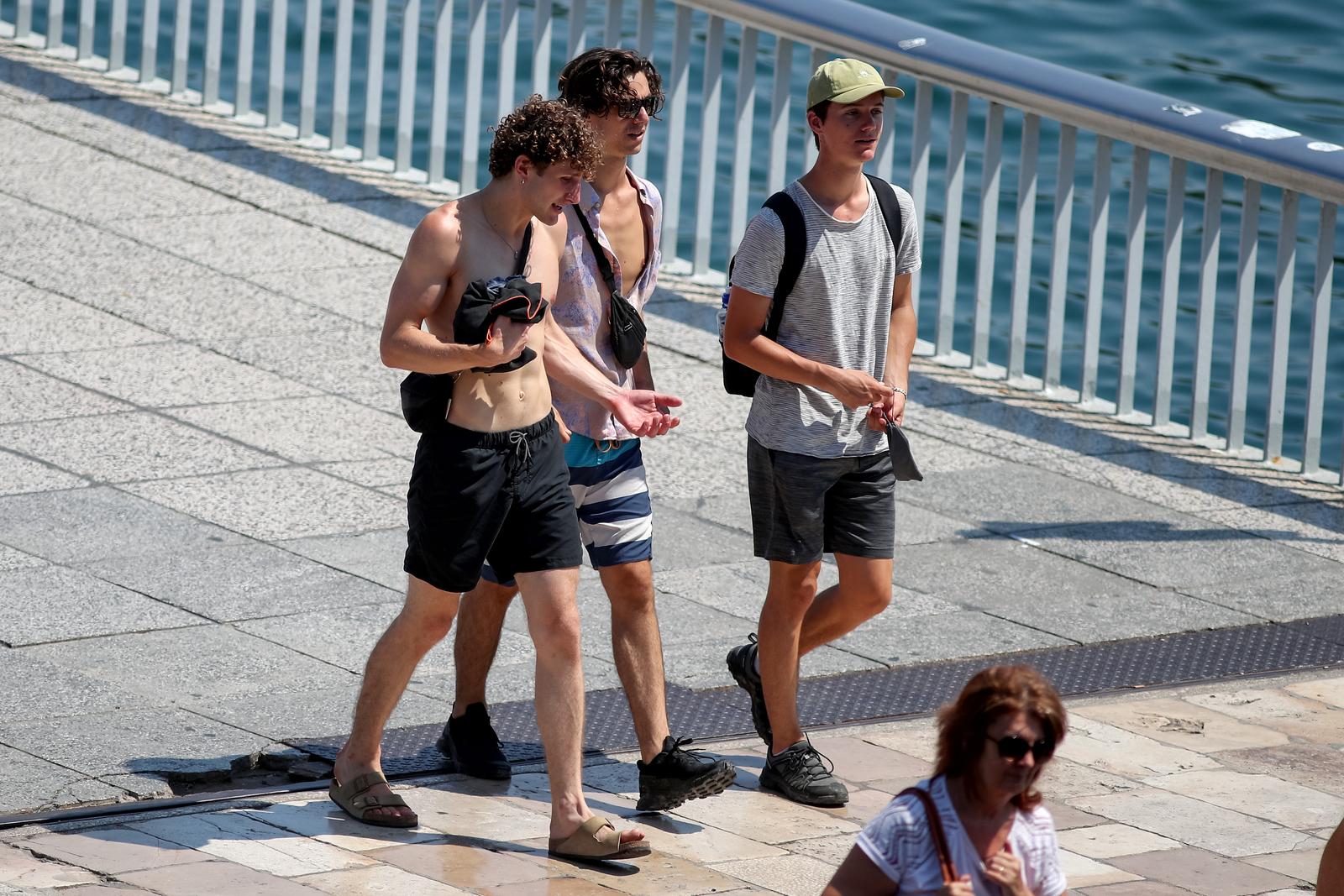 Toplinski val ponovo u Zadru Toplinski val ponovo u Zadru