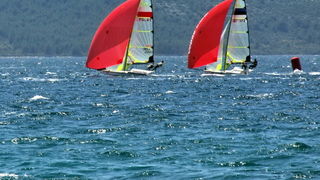 Jedrenje: SP klase 49er – drugi dan 8. svibnnja 2012, Foto: Leonard Kvarantan Jedrenje: SP klase 49er – drugi dan 8. svibnnja 2012, Foto: Leonard Kvarantan