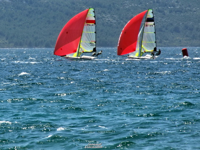 Jedrenje: SP klase 49er – drugi dan 8. svibnnja 2012, Foto: Leonard Kvarantan Jedrenje: SP klase 49er – drugi dan 8. svibnnja 2012, Foto: Leonard Kvarantan