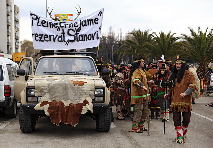 Karneval 2012: Pleme “Crna jama” iz rezervata Stanovi Karneval 2012: Pleme “Crna jama” iz rezervata Stanovi