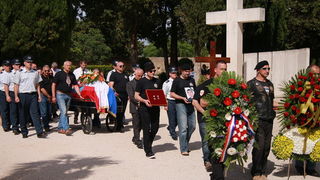 Posljednji ispraćaj zadarskog fotografa i umirovljenog satnika HV-a, Roberta Lerge na Gradskom groblju Zadar