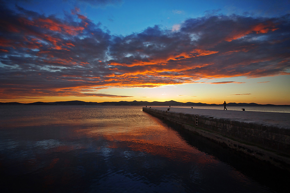 Zadarski suton 7. siječnja 2013. (foto:Saša Čuka)