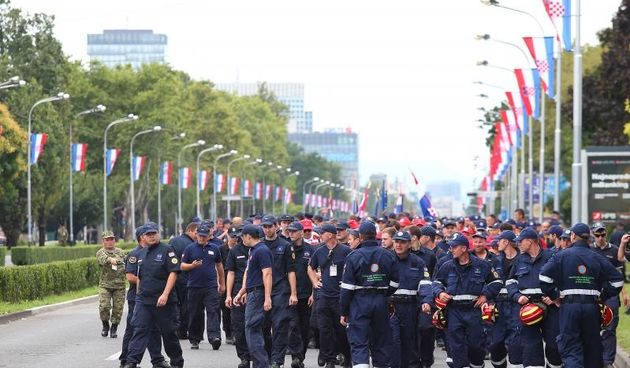 Zagreb: Pripreme za vojni mimohod povodom 20. obljetnice Oluje, Photo: Jurica Galoic/PIXSELL