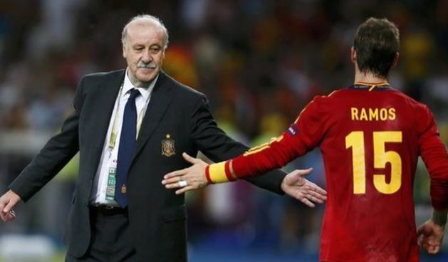 Vicente del Bosque i Sergio Ramos, foto: Reuters