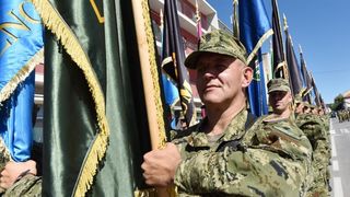 Knin: Generalna proba mimohoda uoči sutrašnje proslave 21. obljetnice VRA Oluja Knin: Generalna proba mimohoda uoči sutrašnje proslave 21. obljetnice VRA Oluja