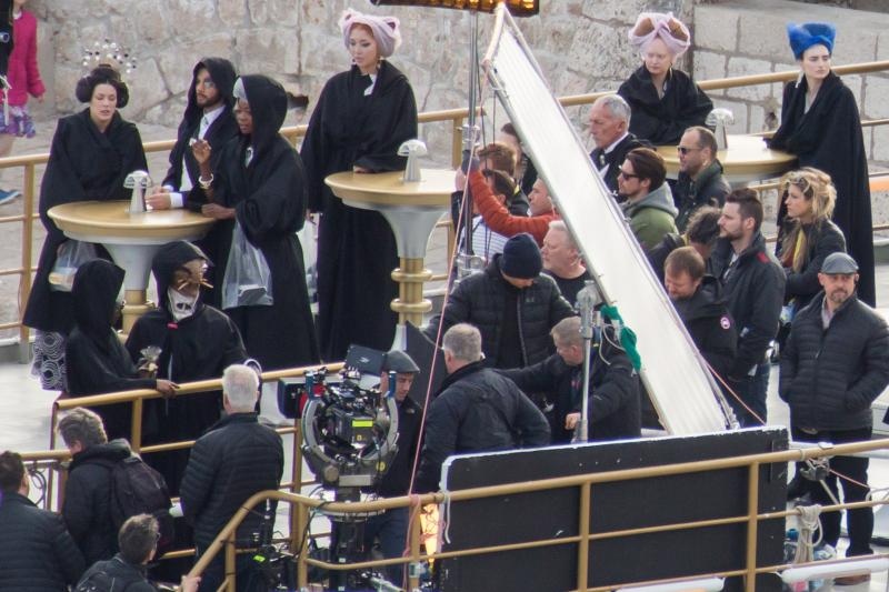 Snimanje Star Wars sage. Snimalo se na brodu Sea Star koji nije mogao isploviti kako je predvidjeno zbog jake bure. Photo: Grgo Jelavic/PIXSELL