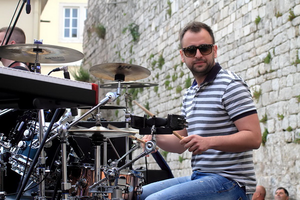 The Voice u Zadru: Sara, Dino, Ive i Jure na Trgu pet bunara, Foto: Roberto Lerga