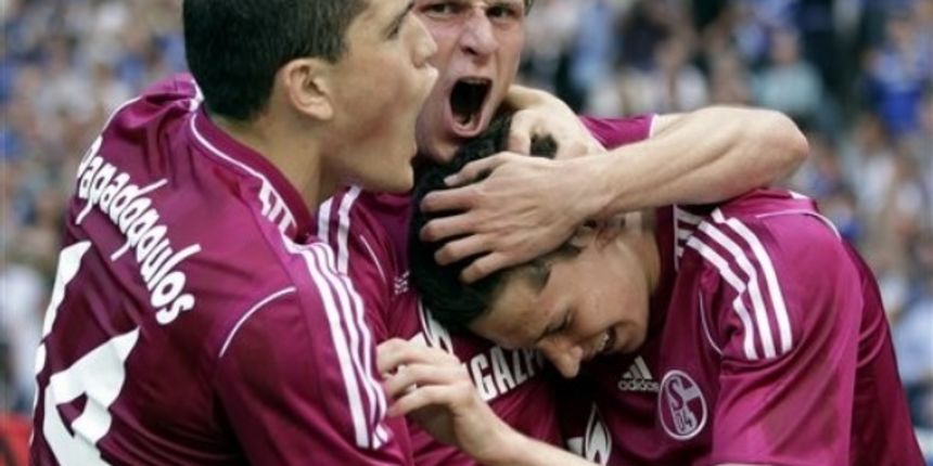 Slavlje nogometaša Schalkea, Foto: AP Photo