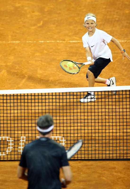 Agassi, Ferrero i Ivanišević odigrali egizibiciju u Umagu. Photo: Slavko Midzor/PIXSELL Agassi, Ferrero i Ivanišević odigrali egizibiciju u Umagu. Photo: Slavko Midzor/PIXSELL