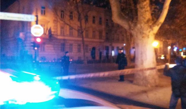 Francusko veleposlanstvo, blokada, foto: HINA