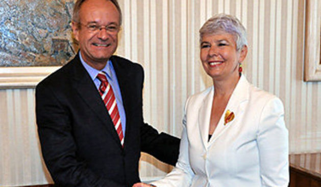 Jadranka Kosor i paul Vandoren (Foto: HTV)