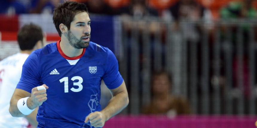 London, 100812.
Kosarkaska dvorana.
Hrvatska muska rukometna reprezentacija igra polufinalnu utakmicu protiv Francuske na Olimpijskim igrama u Londonu.
Na fotografiji: Nikola Karabatic.
Foto: Drago Sopta / CROPIX