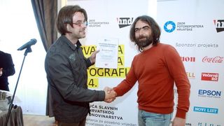 Velika dvorana HND-a, Proglasenje pobjednika 12. natjecaja Hrvatska novinska fotografija. Photo: Goran Jakus/PIXSELL Velika dvorana HND-a, Proglasenje pobjednika 12. natjecaja Hrvatska novinska fotografija. Photo: Goran Jakus/PIXSELL