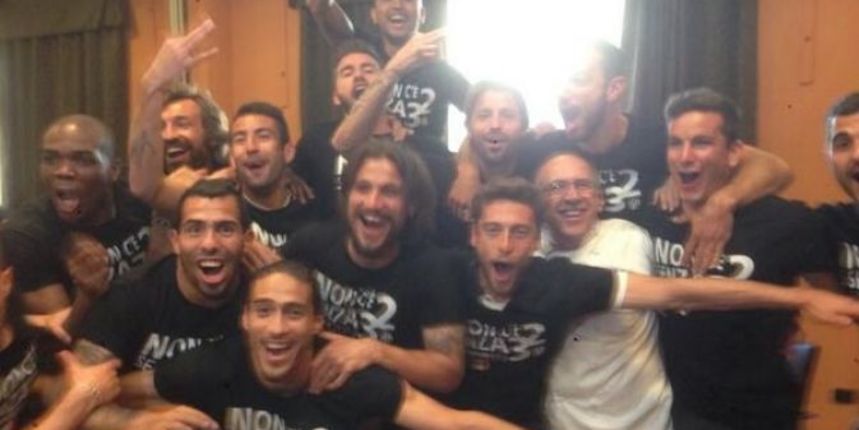 Feštanje igrača Juventusa, foto: tuttosport Feštanje igrača Juventusa, foto: tuttosport