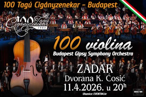Sto violina – Budimpeštanski romski simfonijski orkestar nastupa u Zadru