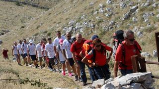 30.08.2015., Kornati – Na otoku Kornatu obiljezena je 8. obljetnica stradanja 12 vatrogasaca iz Sibenika, Vodica i Tisnog. Photo: Dusko Jaramaz/PIXSELL 30.08.2015., Kornati – Na otoku Kornatu obiljezena je 8. obljetnica stradanja 12 vatrogasaca iz Sibenika, Vodica i Tisnog. Photo: Dusko Jaramaz/PIXSELL
