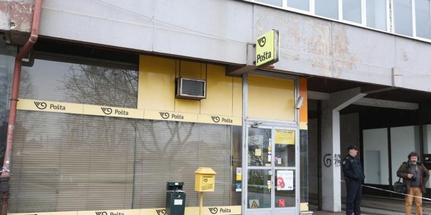 Oko 8.50 sati u gradskoj cetvrti Banija dogodilo se razbojnistvo u poslovnici Hrvatske poste. Photo: Kristina Stedul Fabac/PIXSELL