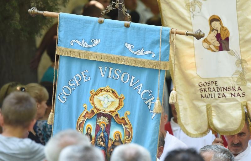 Visovac: Svečano misno slavlje povodom blagdana Gospe od Anđela, Photo: Hrvoje Jelavic/PIXSELL