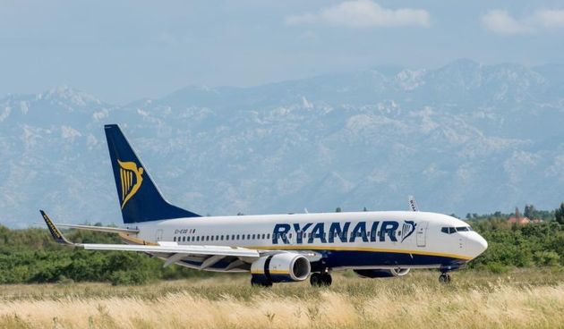 Zrakoplov Ryanaira u Zračnoj luci Zadar, Foto: Dino Stanin/PIXSELL