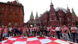 Hrvatski navijači okupirali centar Moskve!