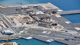 Luka Gaženica: Radovi na izgradnji putničkog terminala Luka Gaženica: Radovi na izgradnji putničkog terminala