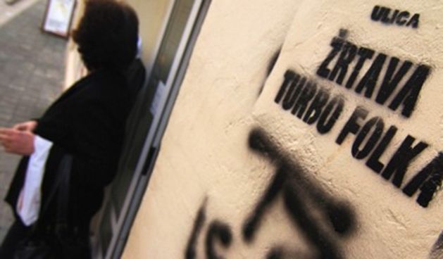 ‘Ulica žrtava turbo folka’ u Zadru (foto Andrija Lučić / CROPIX)