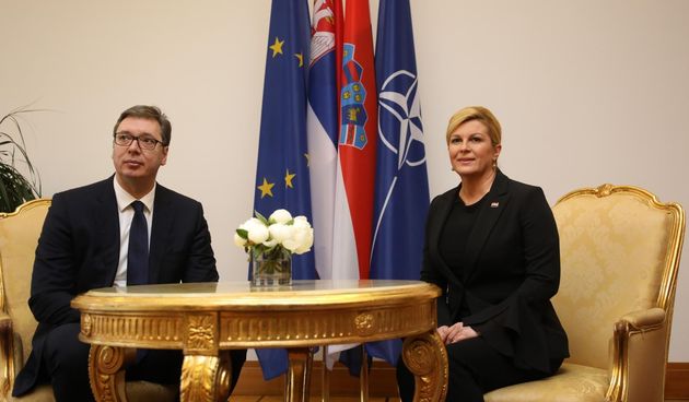 Predsjednica Kolinda Grabar-Kitarović primila u službeni posjet Aleksandra Vučića