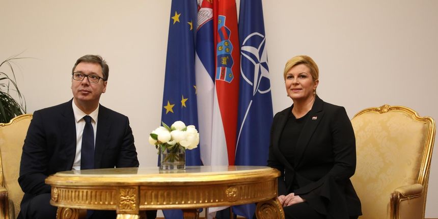 Predsjednica Kolinda Grabar-Kitarović primila u službeni posjet Aleksandra Vučića