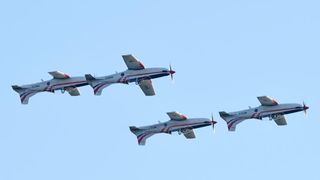 Šibenik: Akrobacijska grupa Krila oluje nakon 8 godina nastupila na Dječjem festivalu, Photo: Dusko Jaramaz/PIXSELL