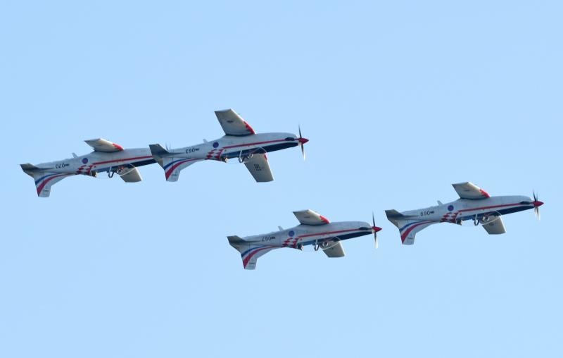 Šibenik: Akrobacijska grupa Krila oluje nakon 8 godina nastupila na Dječjem festivalu, Photo: Dusko Jaramaz/PIXSELL