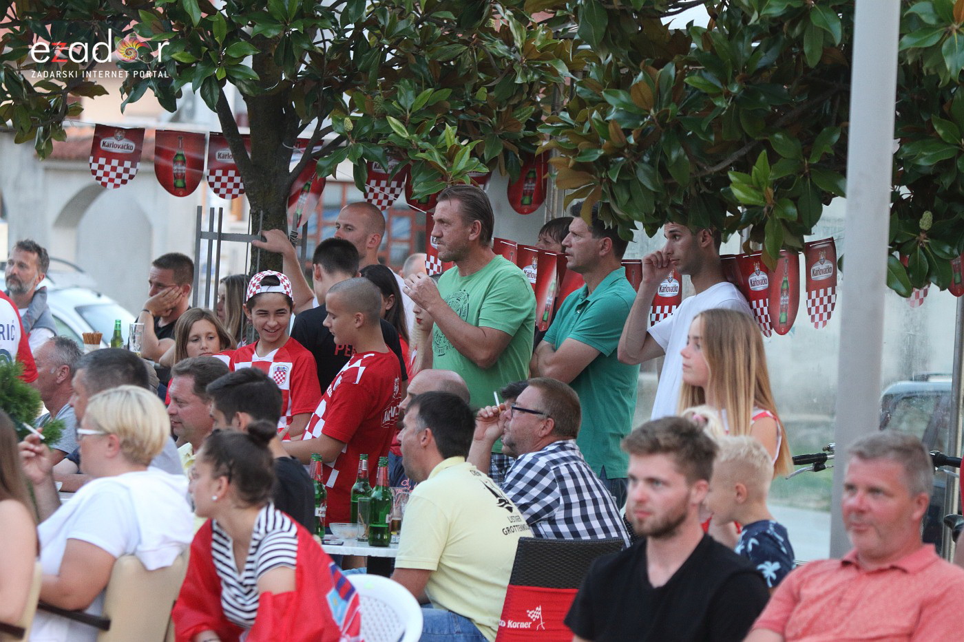 Bibinje: Navijanje za Vatrene i fešta nakon pobjede nad Engleskom