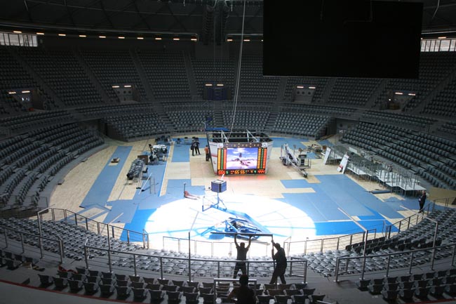 Podizanje semafora u novoj dvorani SC Visnjik Podizanje semafora u novoj dvorani SC Visnjik