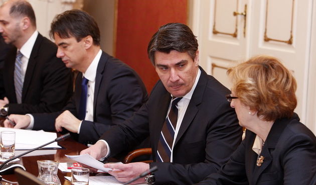 Zagreb, 240113.
Vlada.
Odrzana redovita sjednica Vlade RH.
Na fotografiji: Zoran Milanovic.
Foto: Davor Pongracic / CROPIX