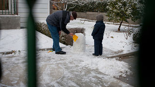Snijeg u Bibinjama 3. veljače 2012, Foto: Leo Banić