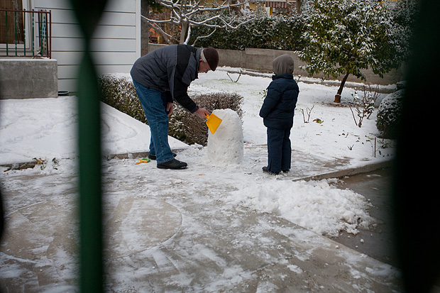 Snijeg u Bibinjama 3. veljače 2012, Foto: Leo Banić