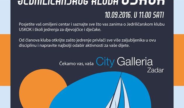 Sportski rujan u City Galleriji – predstavlja se JK Uskok