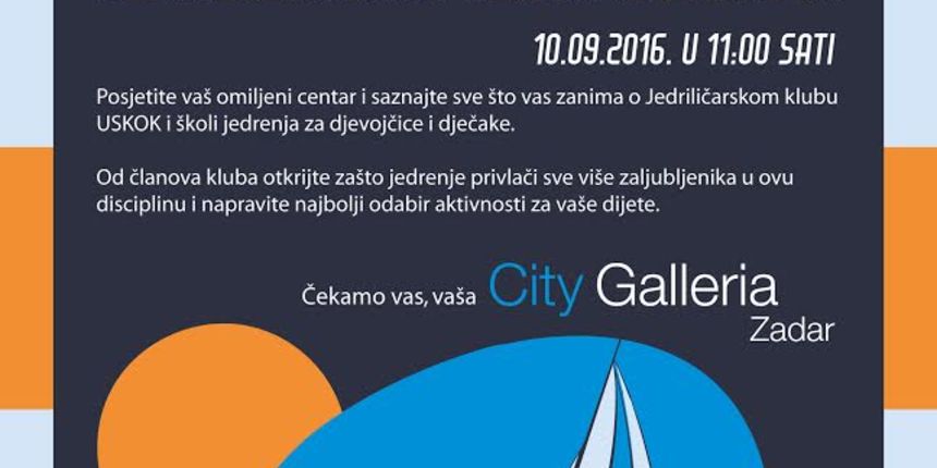 Sportski rujan u City Galleriji – predstavlja se JK Uskok Sportski rujan u City Galleriji – predstavlja se JK Uskok