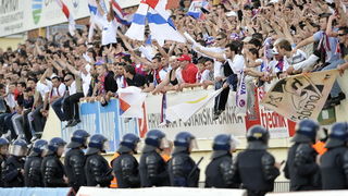 Sibenik, 050510.
Stadion Subicevac, Sibenik.
Druga utakmica finala Hrvatskog nogometnog Kupa.
Sibenik – Hajduk.
Foto: Josko Ponos / CROPIX
