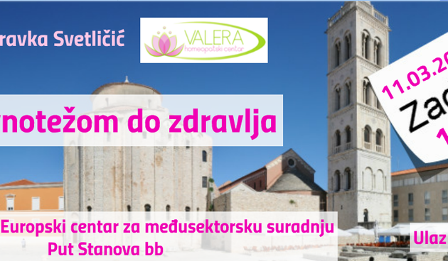 “Ravnotežom do zdravlja” – u Impact centru predavanje dr. Zdravke Svetličić