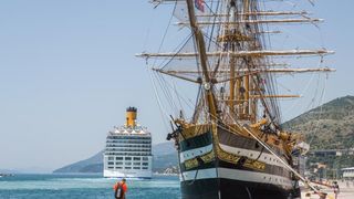 Talijanski školski brod “Amerigo Vespucci” u Dubrovniku. Photo. Grgo Jelavić/PIXSELL