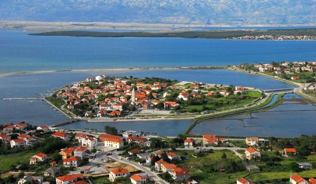 Pogled na Nin iz zraka. Photo: