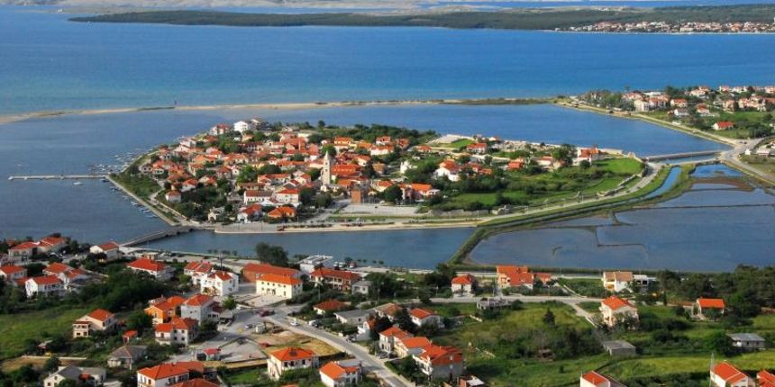 Pogled na Nin iz zraka. Photo: Pogled na Nin iz zraka. Photo: