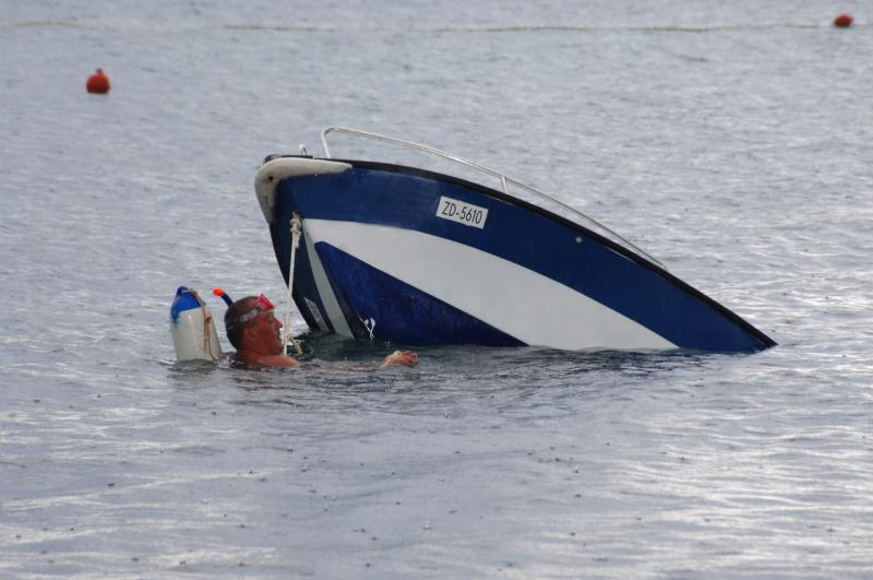 Otok Vir gotovo je potopljen uslijed jakog kišnog i grmljavinskog nevremena koje traje već drugi dan, Photo: Damir Špehar/PIXSELL Otok Vir gotovo je potopljen uslijed jakog kišnog i grmljavinskog nevremena koje traje već drugi dan, Photo: Damir Špehar/PIXSELL