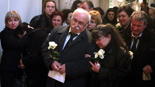 Zadar, 300110.
Pogreb zadarskog nadbiskupa Ivana Prendje u crkvi Svete Stosije.
Zadarski nadbiskup Ivan Prendja preminuo je iznenada  25. sijecnja 2010. godine u Zagrebu u 71. godini zivota, nakon 46 godina svecenistva i 20 godina biskupstva.
Na fotografi