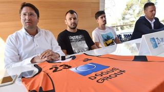 Gradski košarkaški klub Šibenik predstavio Ivu Ivanova i Domagoja Bašića kao pojačanja za naredu sezonu. Photo: Hrvoje Jelavić/PIXSELL Gradski košarkaški klub Šibenik predstavio Ivu Ivanova i Domagoja Bašića kao pojačanja za naredu sezonu. Photo: Hrvoje Jelavić/PIXSELL