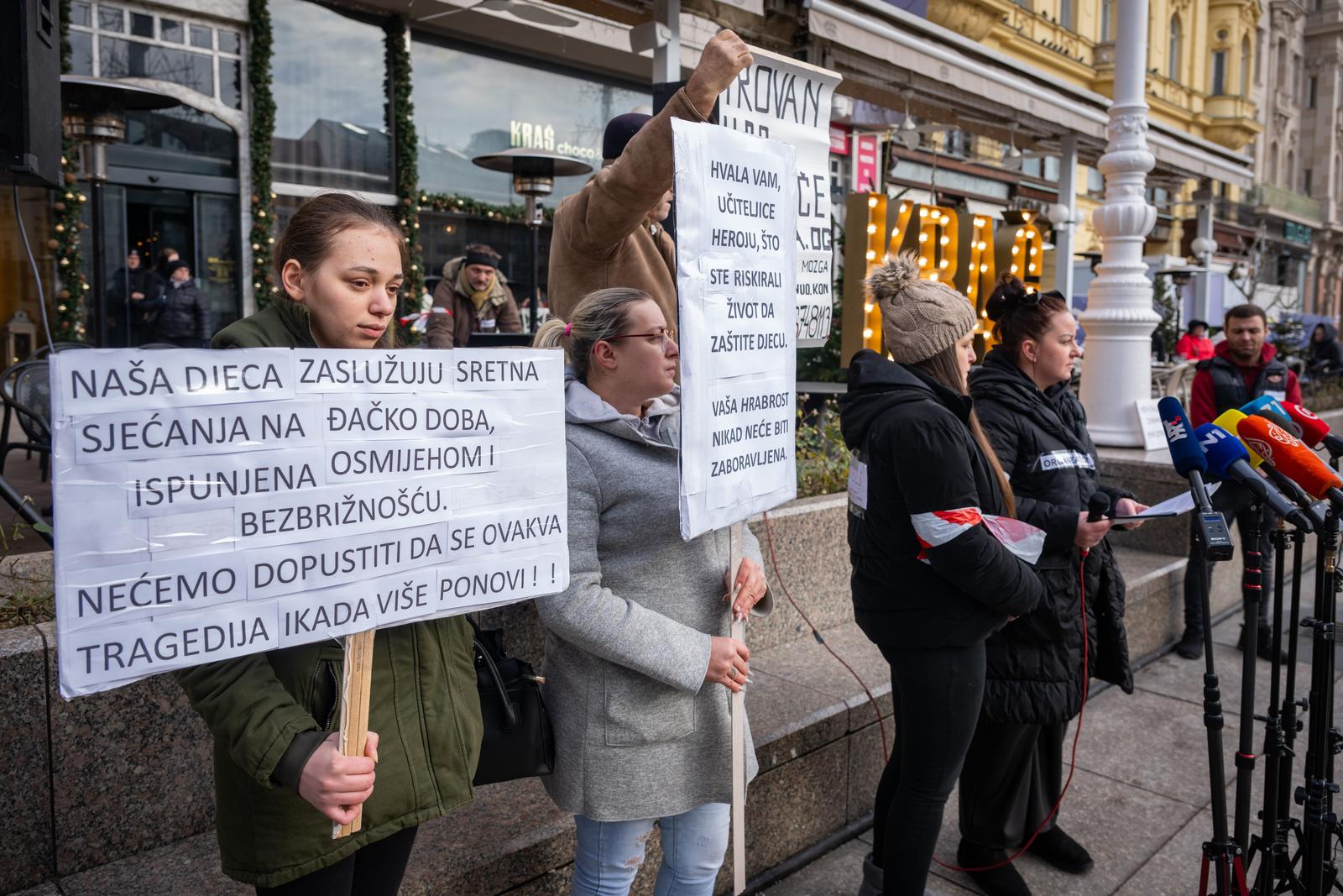 Održan prosvjed za zaštitu i sigurnost odgojno-obrazovnih ustanova