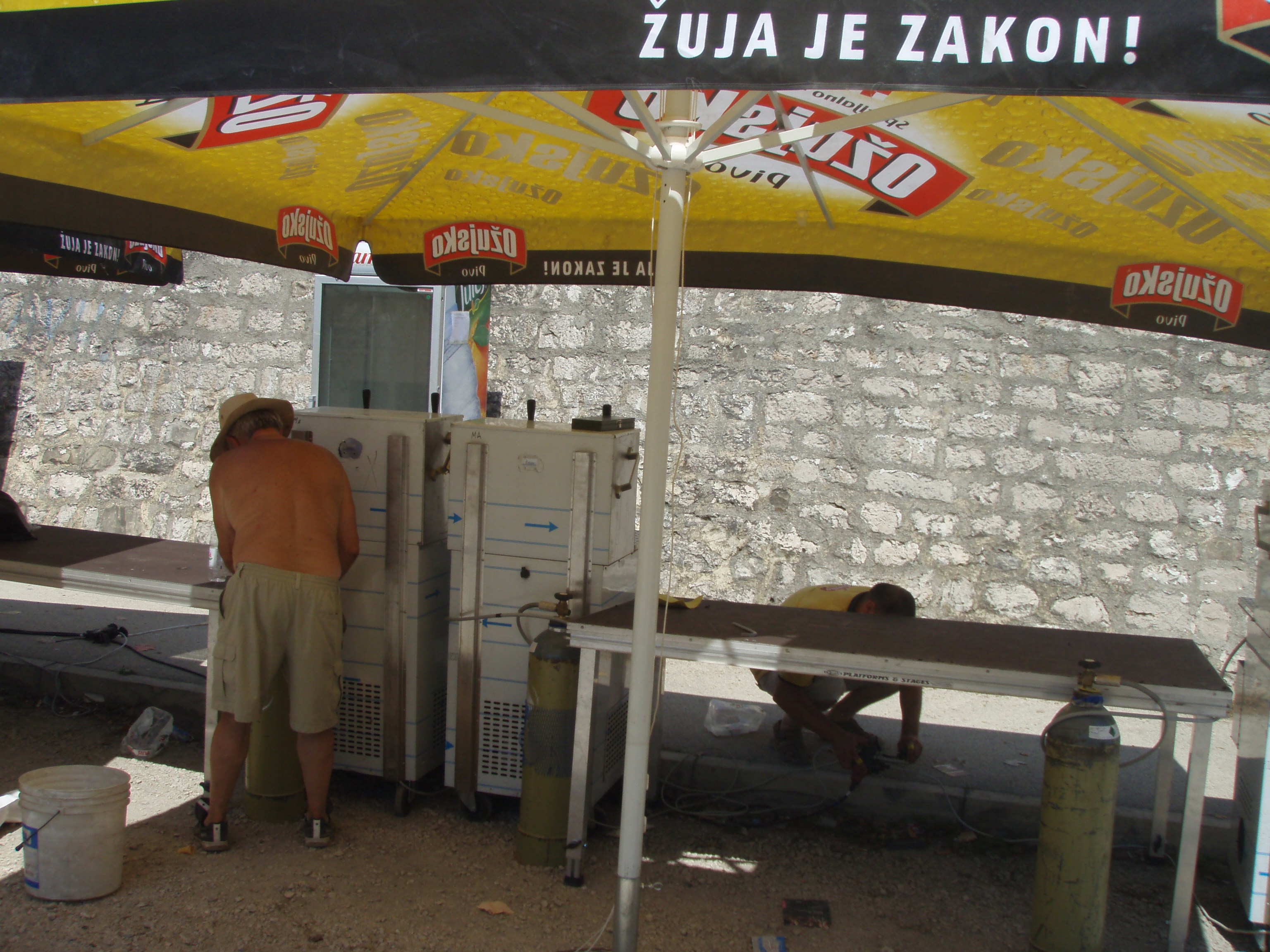 Pripreme za koncert Lennyja Kravitza