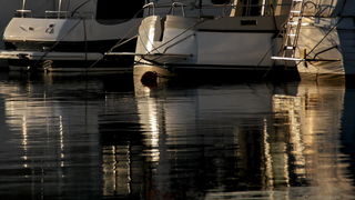 Svitanje i rano jutro u novoj luci Gaženica